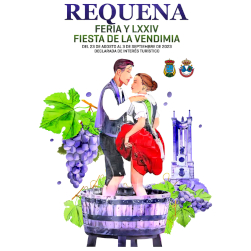 Cartel anunciador Feria y Fiesta de la Vendimia de Requena 2023